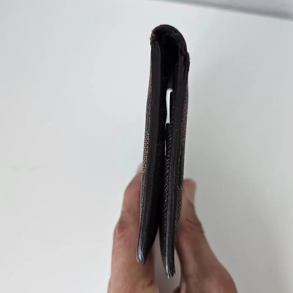 LV Louis Vuitton Damier Ebene Marco Bifold men Wallet